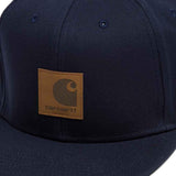 Carhartt WIP Logo Snapback Cap - Dark Navy - so-ldn