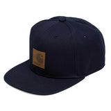 Carhartt WIP Logo Snapback Cap - Dark Navy - so-ldn