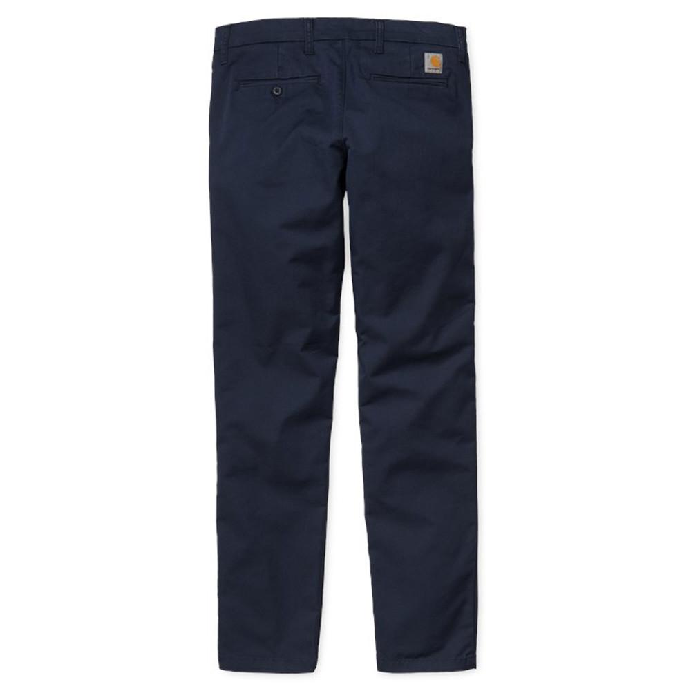 Carhartt WIP Sid Pant Chinos - Navy - so-ldn