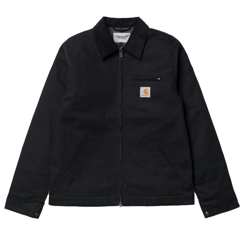 Carhartt WIP Detroit Winter Canvas Jacket - Black Rigid