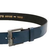 Diesel B-Deal Leather Belt - Blue - so-ldn