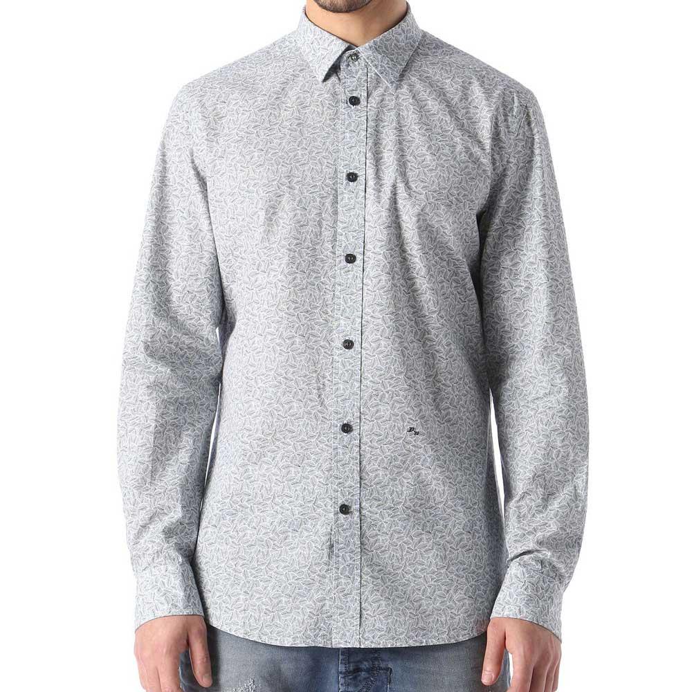 Diesel S-Palong Shirt - White / Blue - so-ldn