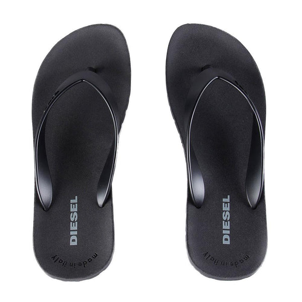 Diesel Splish Flip Flops - Black - so-ldn