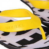 Diesel Splish Flip Flops Sandals - Buttercup Yellow / Black - so-ldn