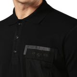 Diesel T-Temp Patch Pocket Polo Shirt - Black - so-ldn