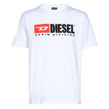 Diesel T-Just-Division industry logo T-shirt - White - so-ldn