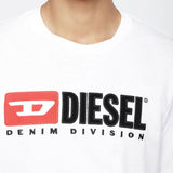 Diesel T-Just-Division industry logo T-shirt - White - so-ldn