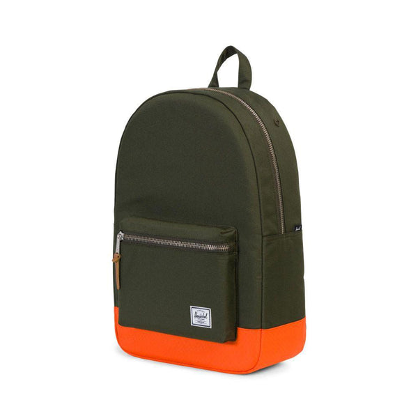 herschel backpack forest orange Herschel Supply co. Settlement Backpack Green / Orange 10005-01574