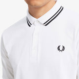 Fred Perry Made in Japan Pique Polo Shirt - White M102