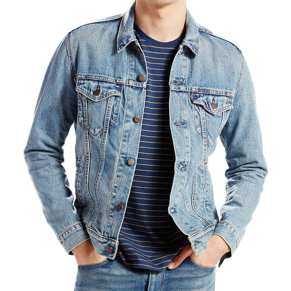 Levis Denim Trucker Jacket - Icy Blue - so-ldn