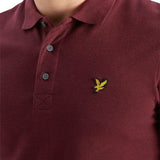 Lyle & Scott Polo Shirt  - Burgundy Claret Marl - so-ldn