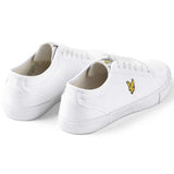 Lyle And Scott Teviot Canvas Plimsoll Trainers - White Twill - so-ldn