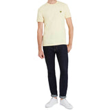 Lyle And Scott Crew Neck T-Shirt - Butter Cream Yellow - so-ldn