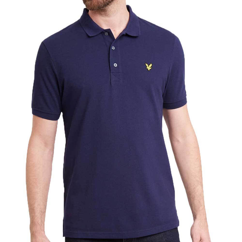 Lyle and Scott Plain Polo Shirt - Navy - so-ldn