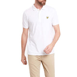 Lyle and Scott Plain Polo Shirt - White - so-ldn