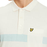 Lyle and Scott Wide Stripe Polo Shirt - Seashell White - so-ldn