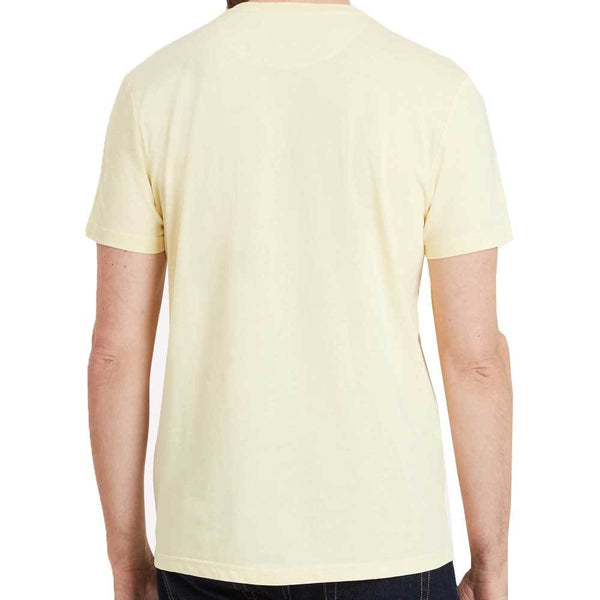 Lyle & Scott Maglietta Uomo Girocollo – Colore Giallo Burro, Taglia XL, Cotone 100% Basic