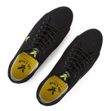 Lyle And Scott Teviot Canvas Plimsoll Trainers - True Black - so-ldn