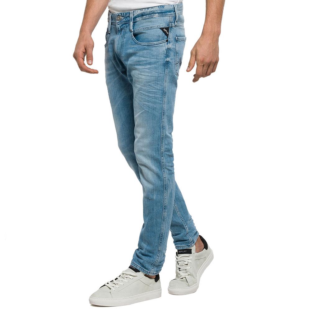 Replay Anbass Slim Fit Light Blue Jeans M914-63C-929 - so-ldn