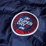 Superdry Mens Wave Quilt Hooded Jacket - Navy - so-ldn