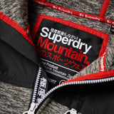 Superdry Storm Mountain Zip hoodie - Charcoal Marl / Black - so-ldn