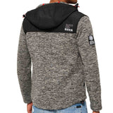 Superdry Storm Mountain Zip hoodie - Charcoal Marl / Black - so-ldn