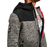 Superdry Storm Mountain Zip hoodie - Charcoal Marl / Black - so-ldn