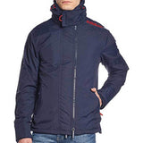 Superdry Mens Tech Hood Windcheater Zip Jacket - Nautical Navy/Rebel Red - so-ldn