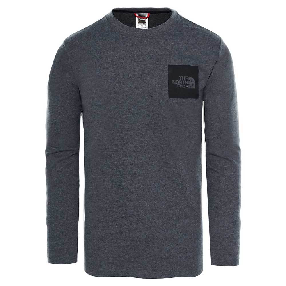 The North Face Black Label L/S Fine T-Shirt - Dark Grey Heather - so-ldn