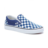 Vans Classic Slip On Checkerboard Embossed - Blue - so-ldn