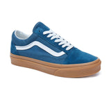 Vans Old Skool Trainers - Navy Reflecting Pond Gum - so-ldn