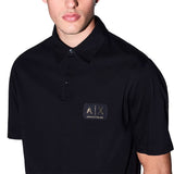 Armani Exchange Gold Patch Logo Polo Shirt XM002232 AF10364UC001