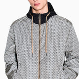 Armani Exchange Reversible AX Monogram Logo/Black Windbreaker Jacket XM001830 AF18579 M0245M
