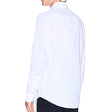 Armani Exchange Slim Fit Woven Cotton Shirt - White 8NZC31