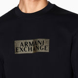Armani Exchange Diagonal Graphic Sweatshirt XM001892 AF10818 - Black/Gold