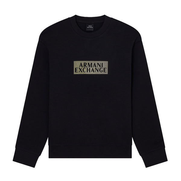 Armani Exchange Diagonal Graphic Sweatshirt XM001892 AF10818 - Black/Gold