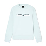 Armani Exchange Logo Crewneck Sweatshirt XM000982 - Aqua Green
