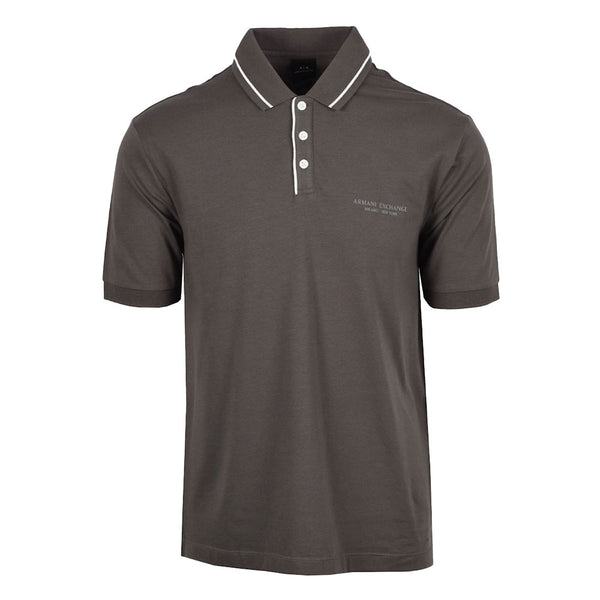 Armani Exchange Regular Fit Polo Shirt Stretch Jersey XM001557- Olive