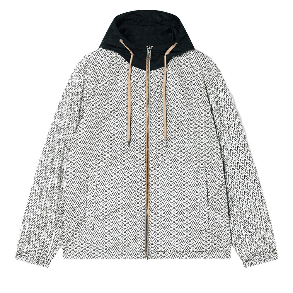 Armani Exchange Reversible AX Monogram Logo/Black Windbreaker Jacket XM001830 AF18579 M0245M