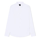 Armani Exchange Slim Fit Woven Cotton Shirt - White 8NZC31