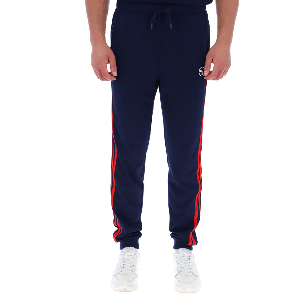 Sergio Tacchini Damarindo Track Pant Joggers - Maritime Blue/Adrenaline Rush Red