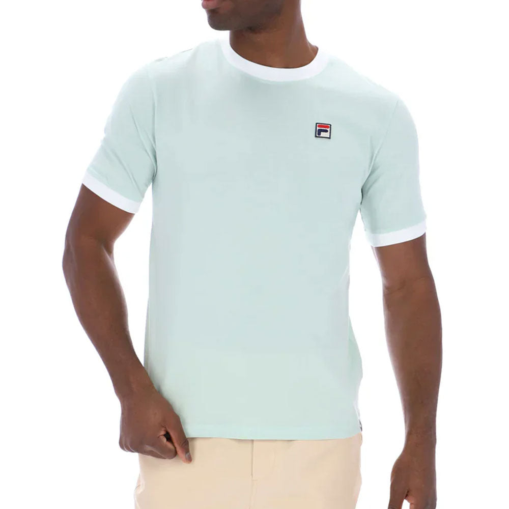 FILA Vintage Marconi Ringer T-Shirt Surf Spray/White