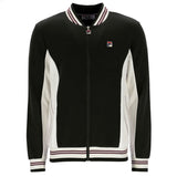 Fila Vintage Settanta Baseball Track Jacket - Black/Gardenia/Fig/Charcoal