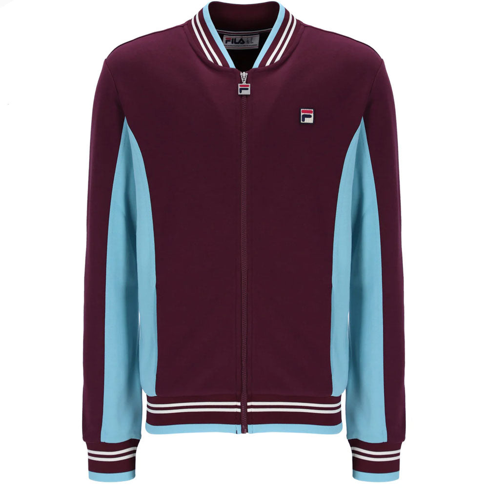 Fila Vintage Settanta Baseball Track Jacket - Fig/Milky Blue/Gardenia