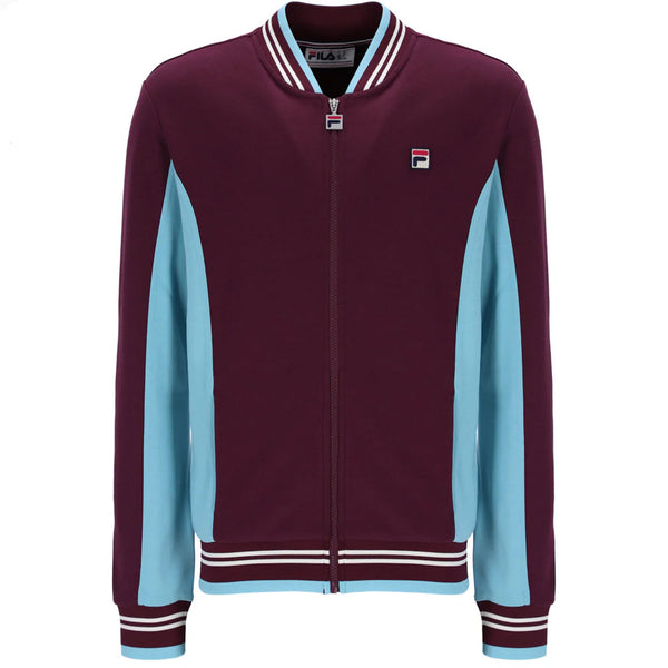 Fila Vintage Settanta Baseball Track Jacket - Fig/Milky Blue/Gardenia