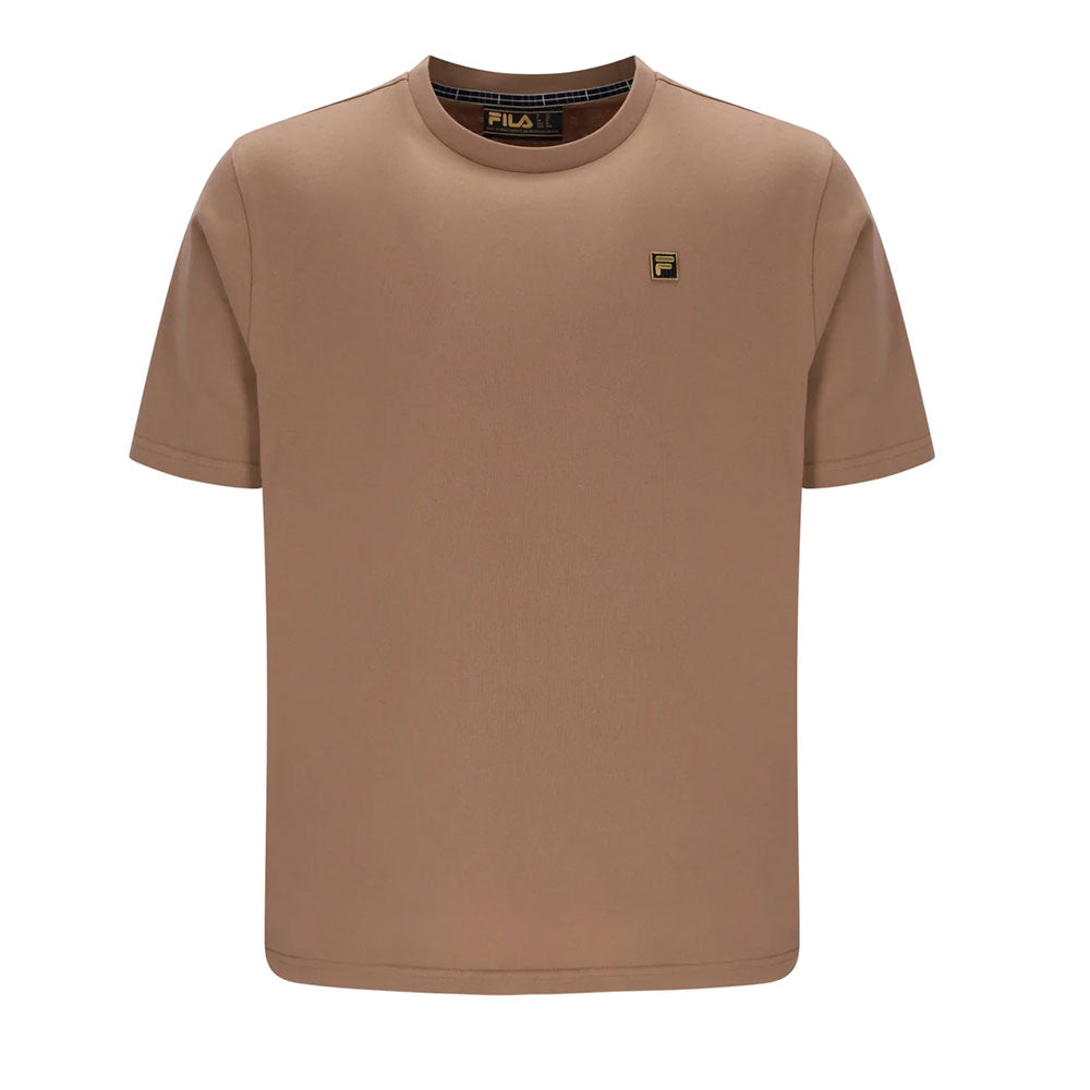 Fila Gold Yaxley 3 Premium T Shirt - Raw Umber Brown