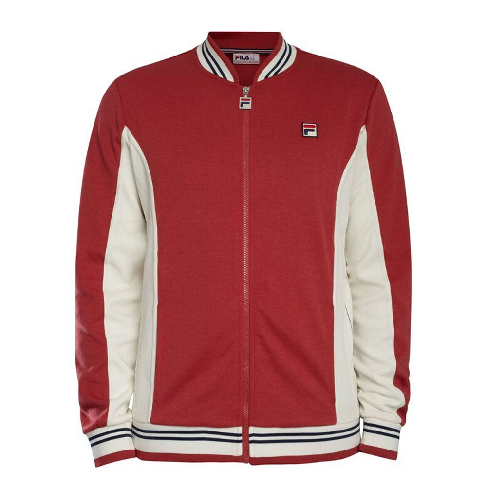 Fila Settanta Baseball Track Jacket - Garnet Red /Gardenia/Navy