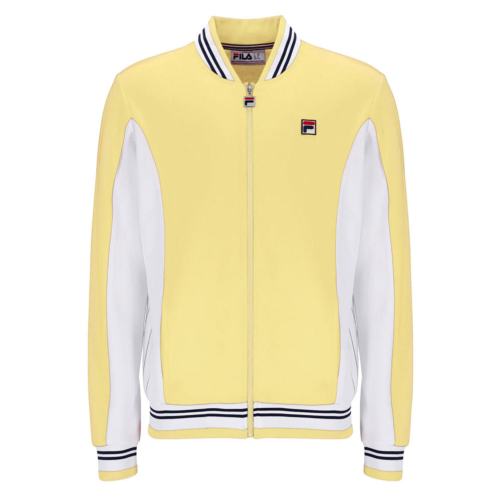 Fila Settanta Baseball Track Jacket - Yellow Raffia/White/Navy
