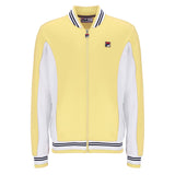 Fila Settanta Baseball Track Jacket - Yellow Raffia/White/Navy