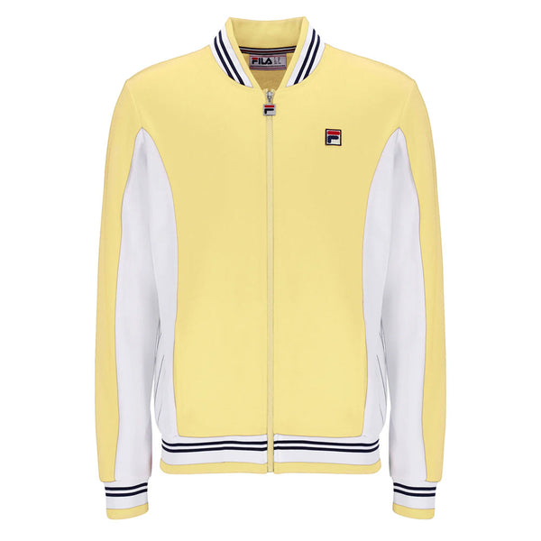 Fila Settanta Baseball Track Jacket - Yellow Raffia/White/Navy